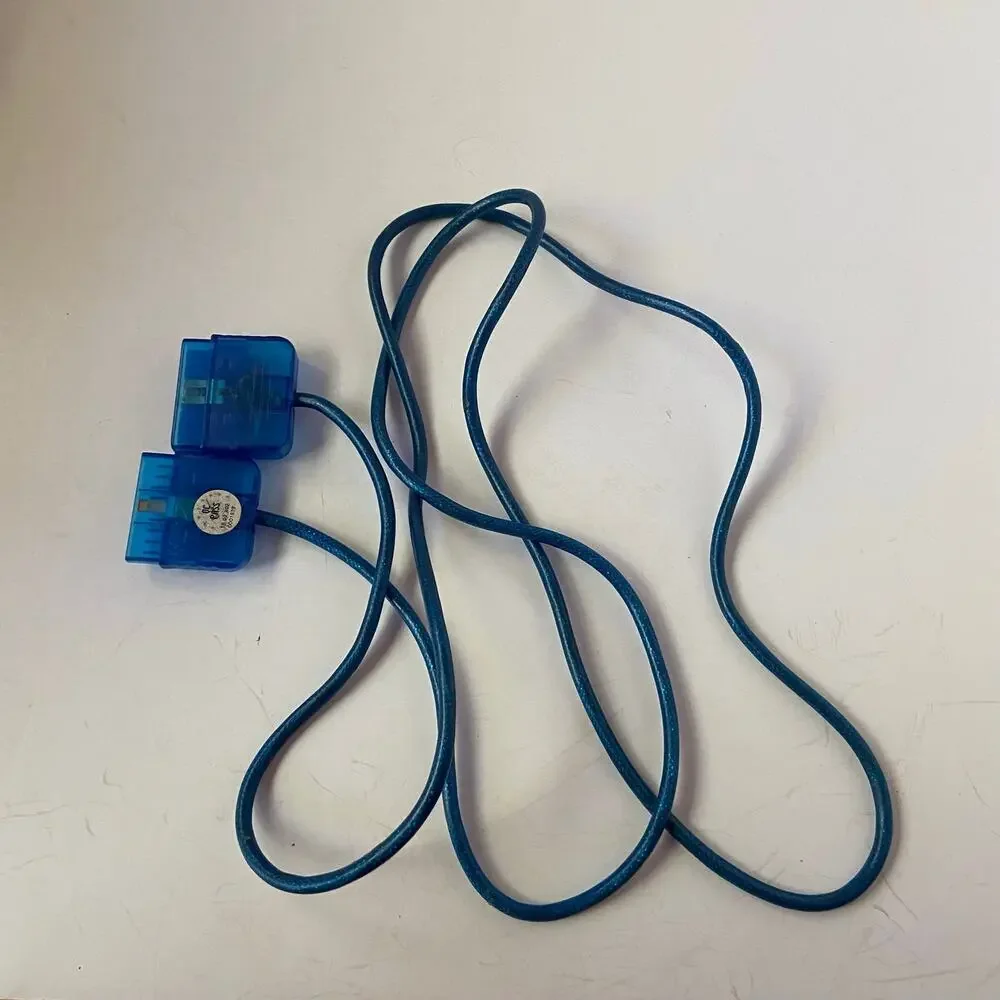 Sony PS2 PlayStation Game Controller Extension 6ft Plug Meter Cable Blue Cord
